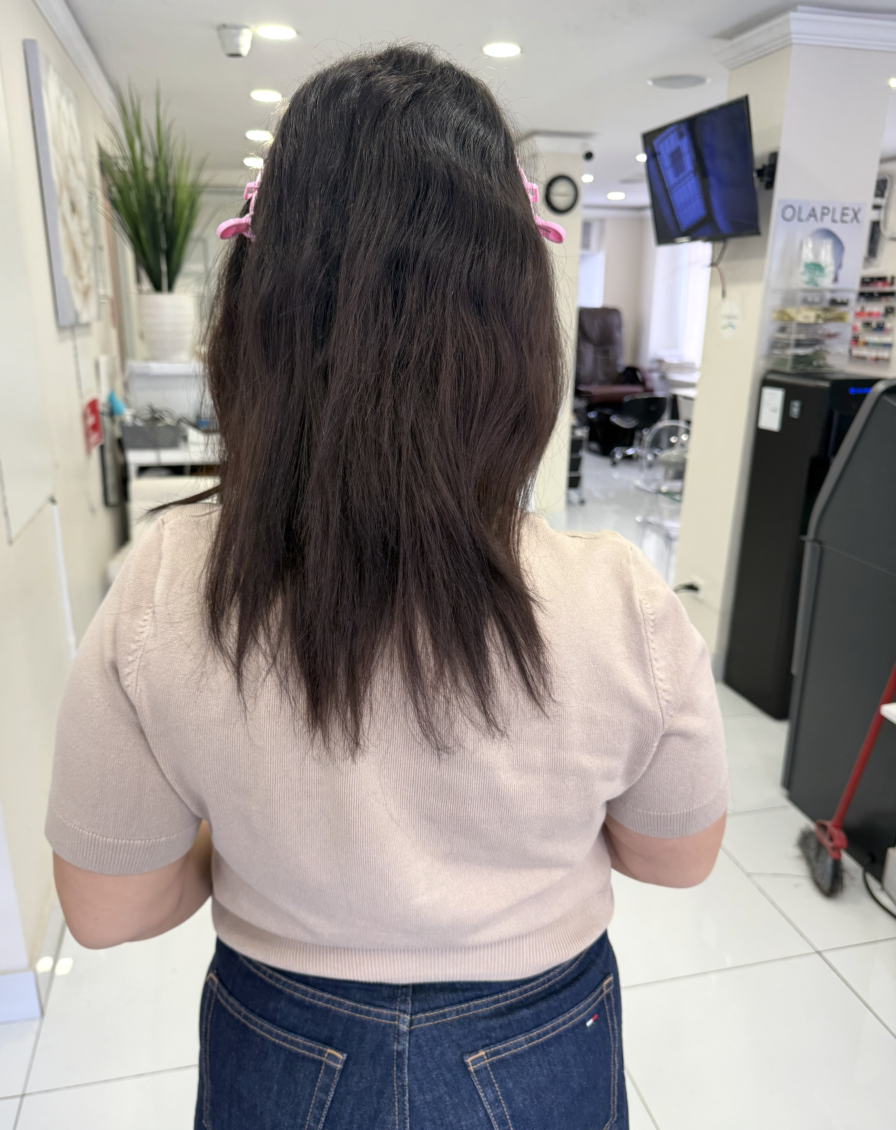 Before weft hair extensions